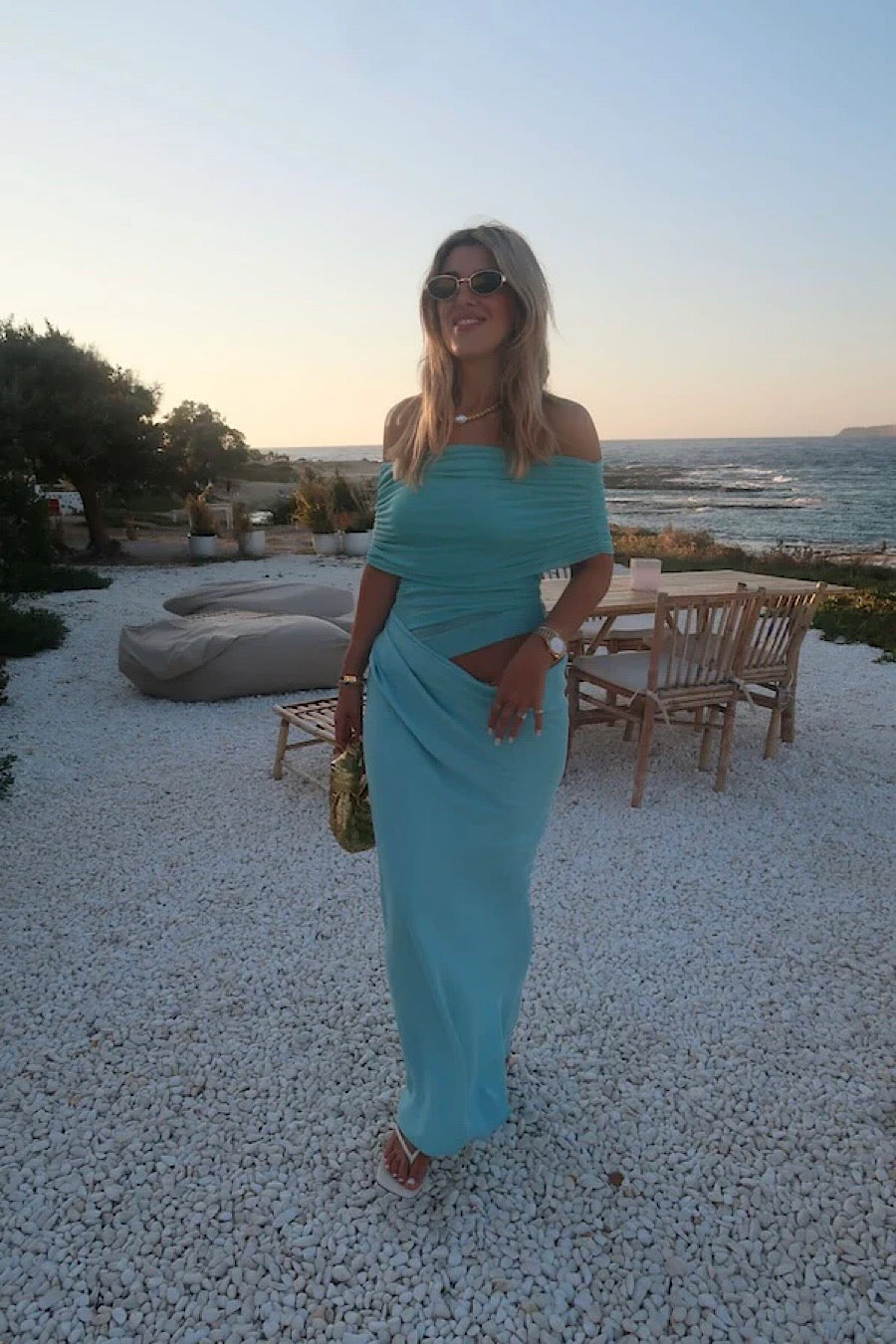 Benni - Nico Dress in Aquamarine
