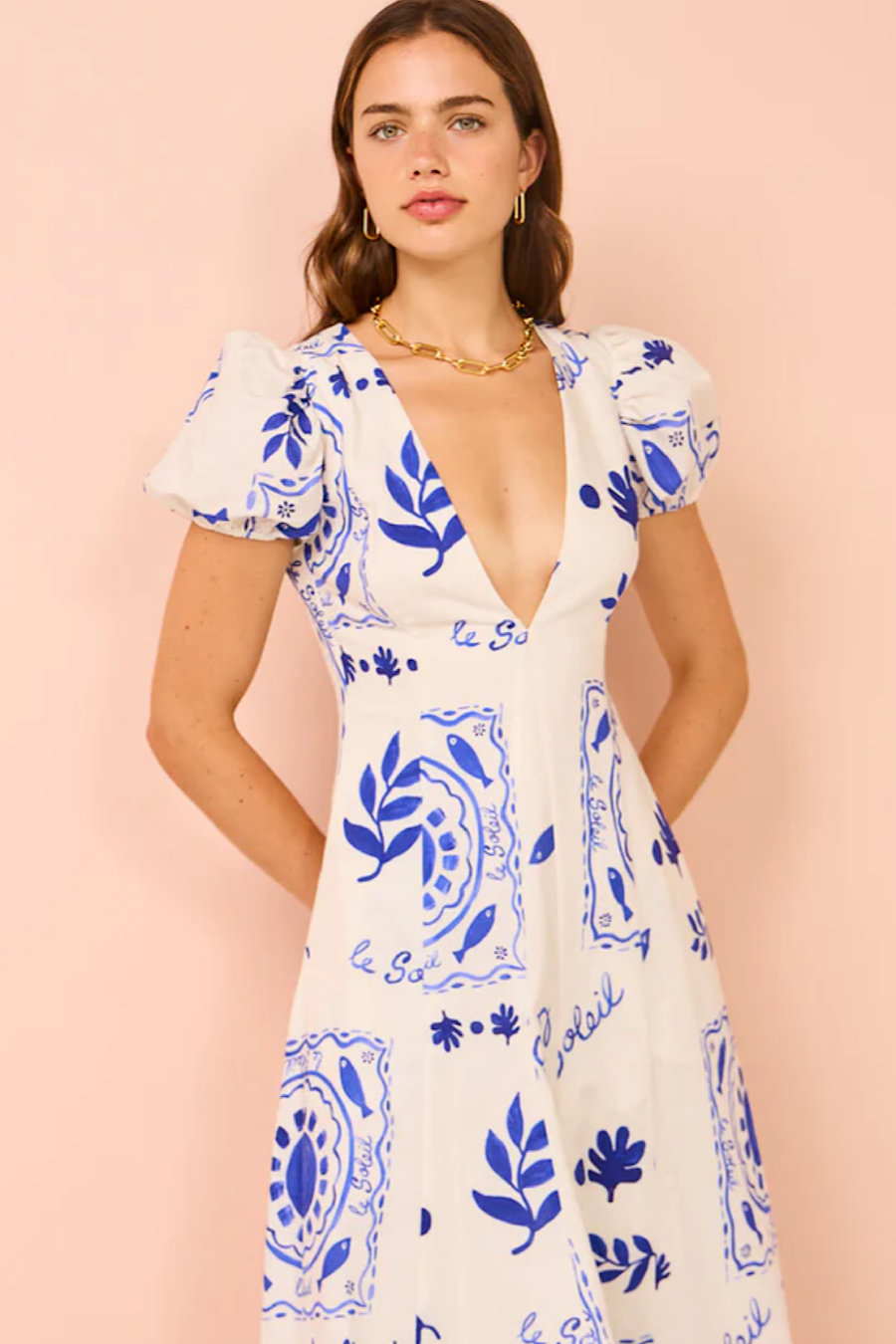 FOR SALE: By Nicola S/S Wavy Maxi Dress in Le Soleil