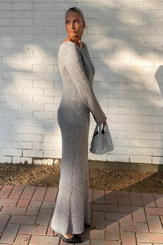 Sequin sales knit dress