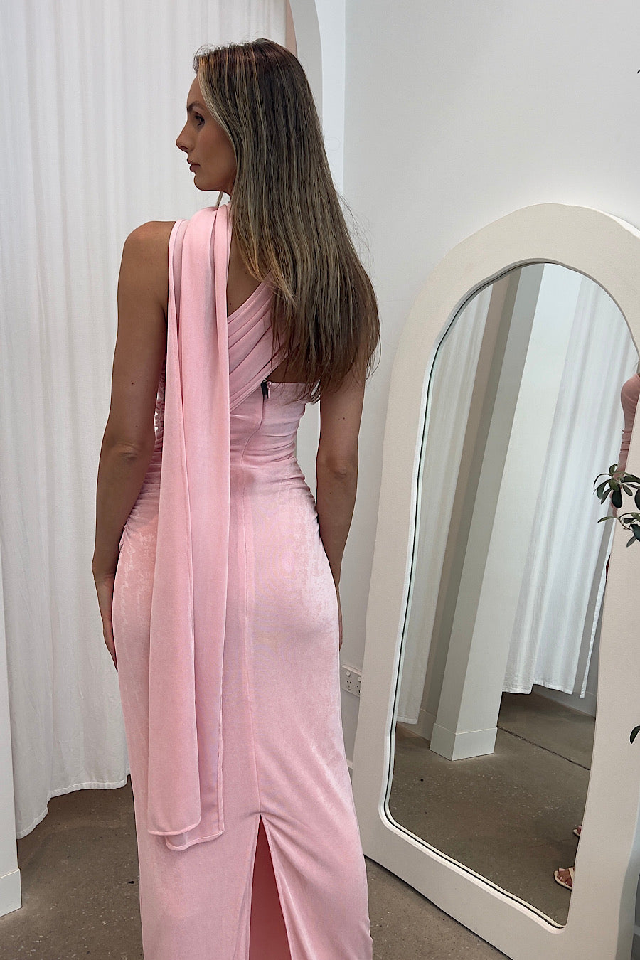 maxi dress with shirring Loralei Shirred Maxi Dress Yellow