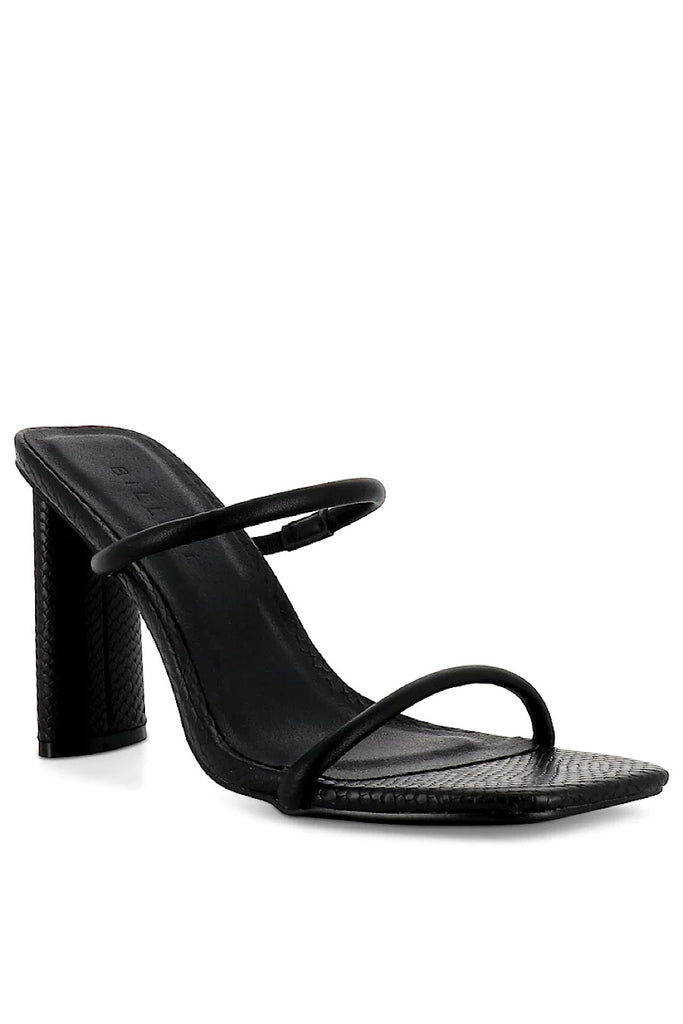 Billini Johanna Heel- Black Scale | Style Hutt Studio
