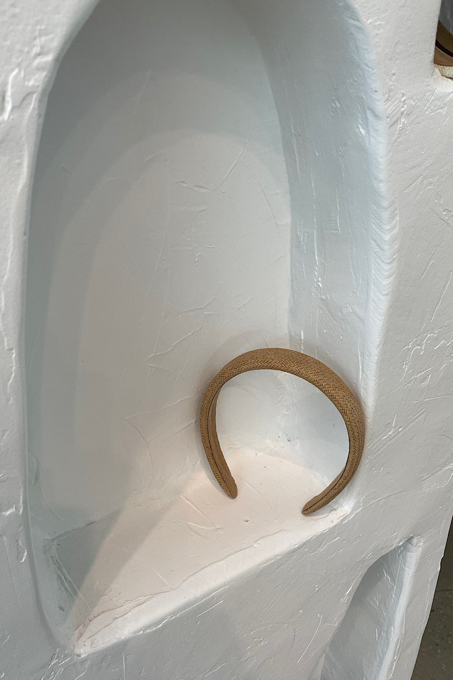 Straw Headband in Brown