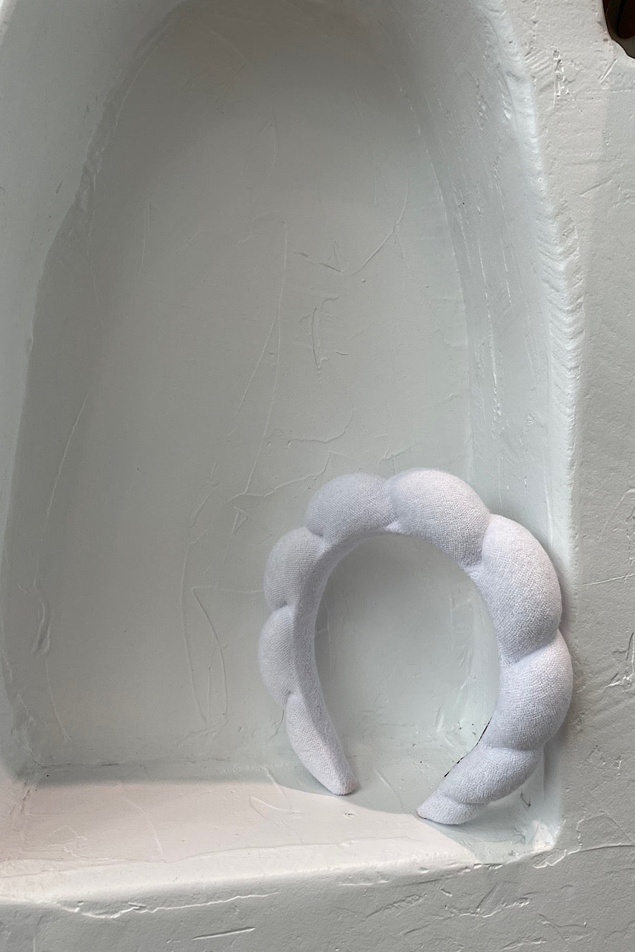 Bubble Headband in White