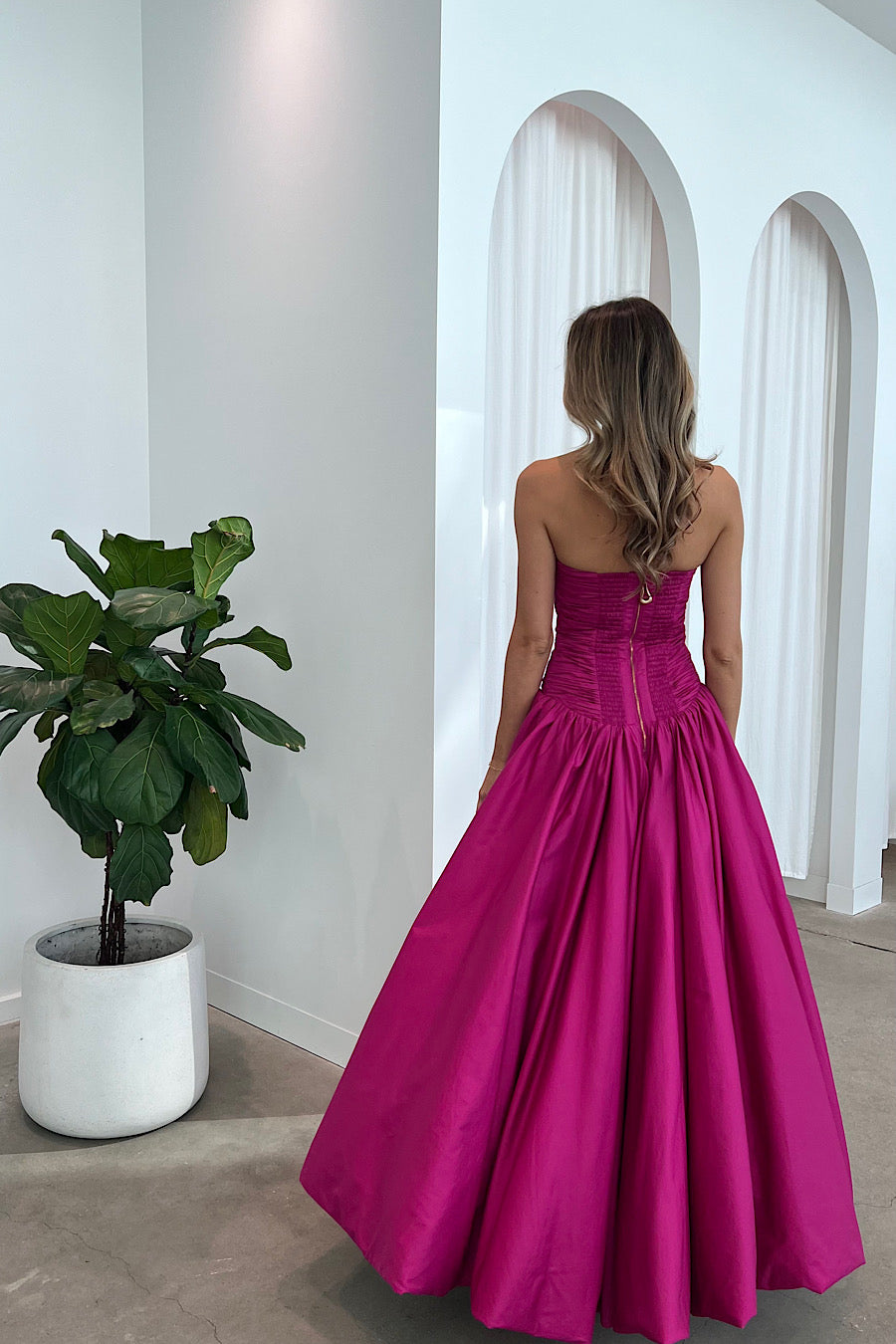 Aje - Violette Bubble Maxi in Magenta