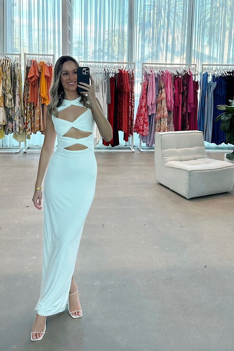 Lexi - Lara Dress in White