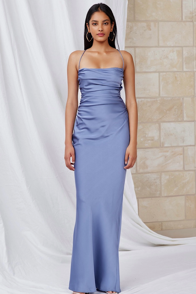 SALE Lexi Scarlet dress- Stone Blue