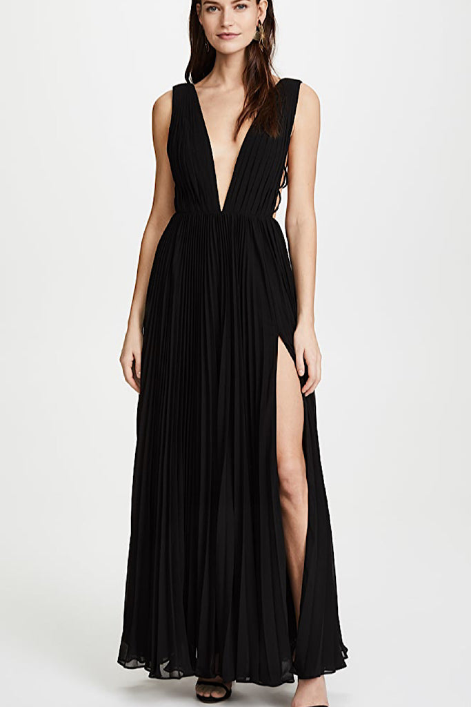 Fame & Partners Allegra Gown - Black