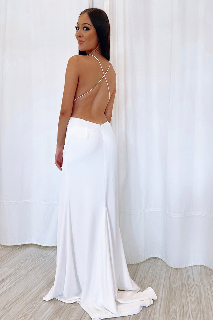 Fame & Partners Nikita gown - white