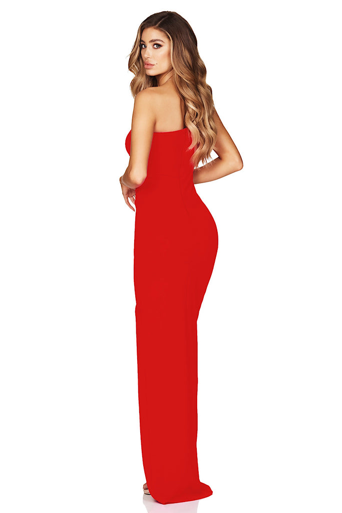 Lust One Shoulder Gown - Red by Nookie