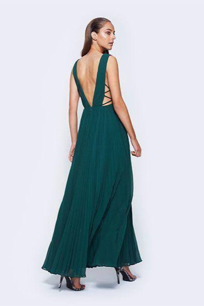 Fame & Partners Allegra Gown - Forest Green