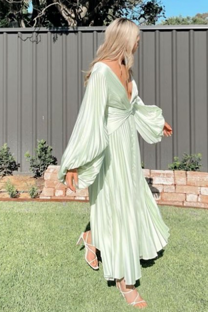 Acler - Palms Dress in Cool Mint
